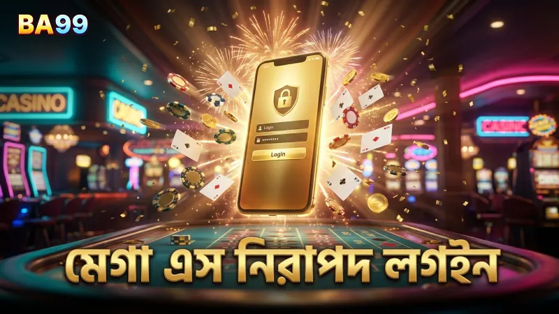 নিরাপদ লগইন ও যাচাইকরণের মাধ্যমে মেগা এস গেমপ্লে সুরক্ষিত রাখুন।