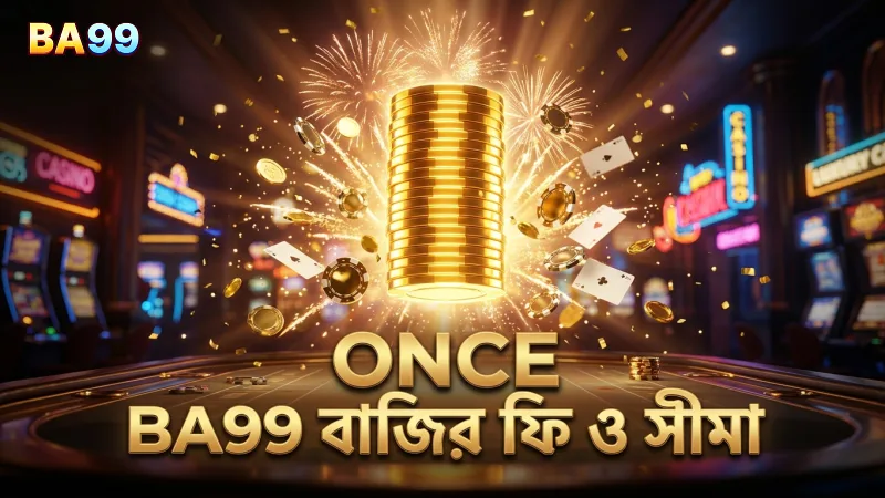 BA99 প্ল্যাটফর্মে বাজির ফি ও সীমা স্পষ্টভাবে দেখানো হয়।