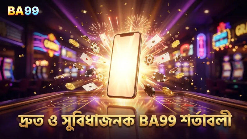 BA99 প্ল্যাটফর্মে শর্তাবলী মানার গতি এবং সুবিধা স্পষ্ট।